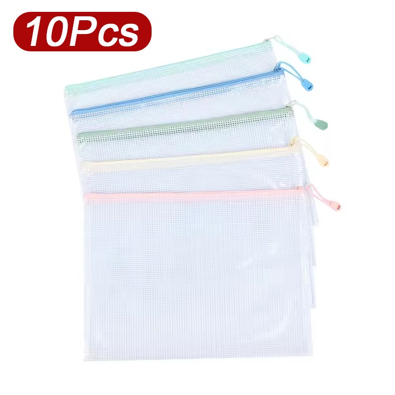 Office Stationery And Supply - 5-30개 문서 지퍼 메쉬 가방 폴더