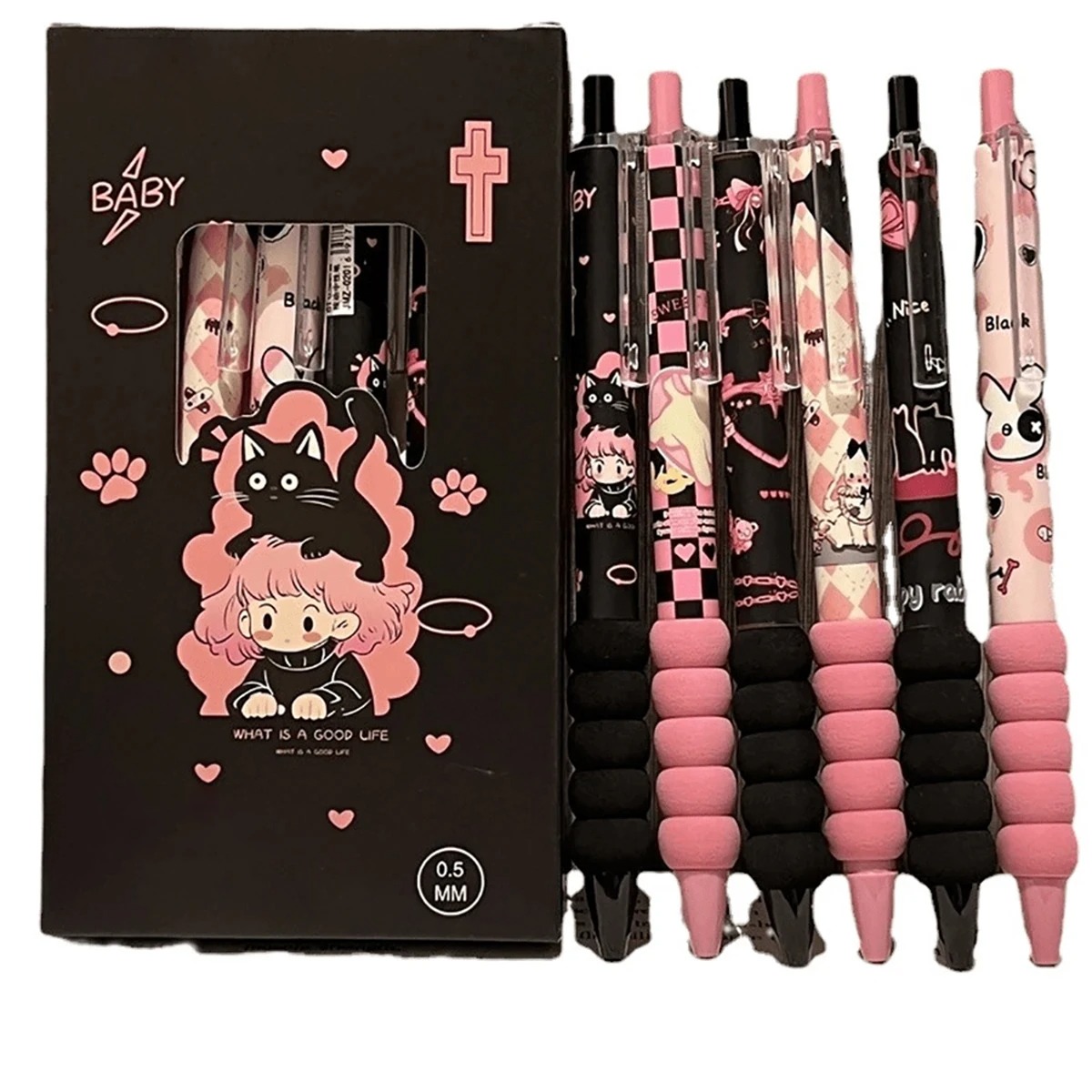 Ideal Stationery & Office Supply - 6피스 패셔너블하고 귀여운 중성펜 세트, 빠른