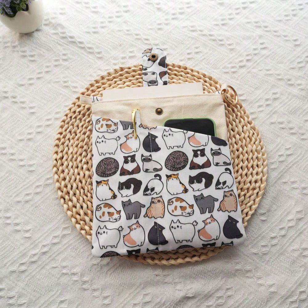 Ideal Stationery & Office Supply - 1PC 부드러운 고양이 캔버스 책 가방