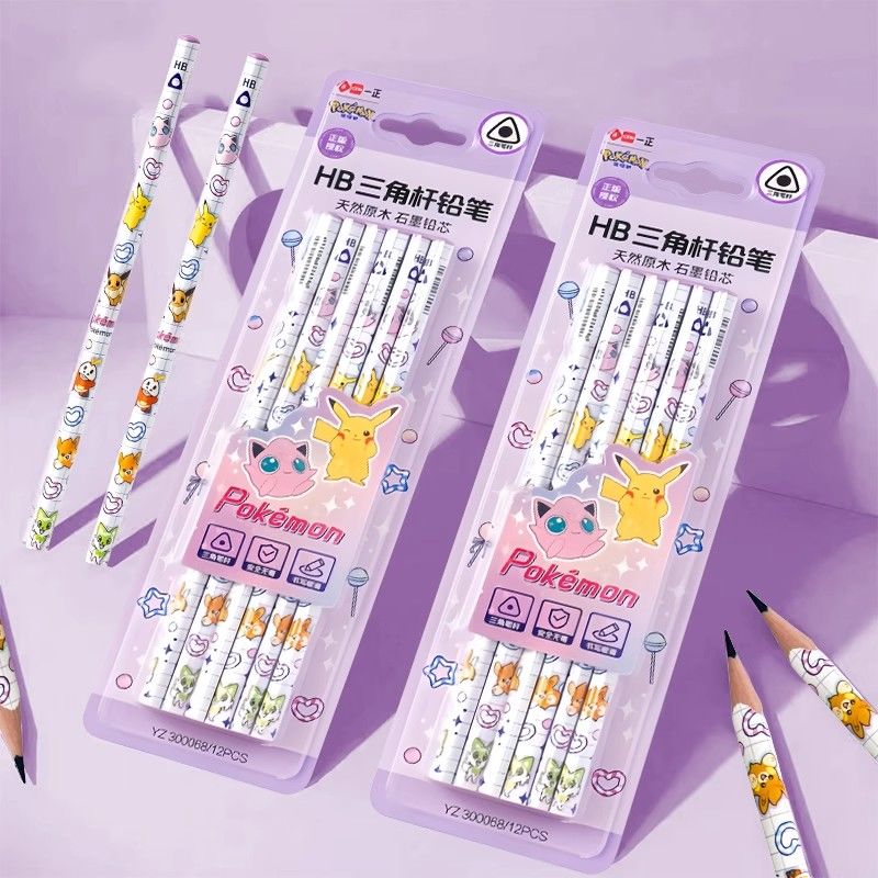 Office Stationery And Supply - 포켓몬 삼각형 2B 나무 연필 경량
