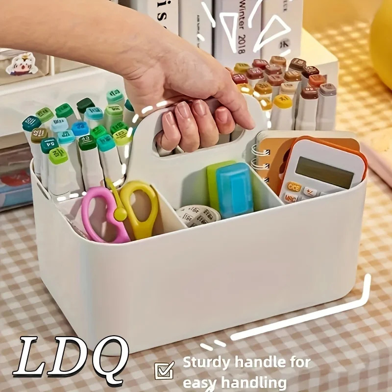 Ideal Stationery & Office Supply - 휴대용 5칸 수납 바구니 - 손잡이가