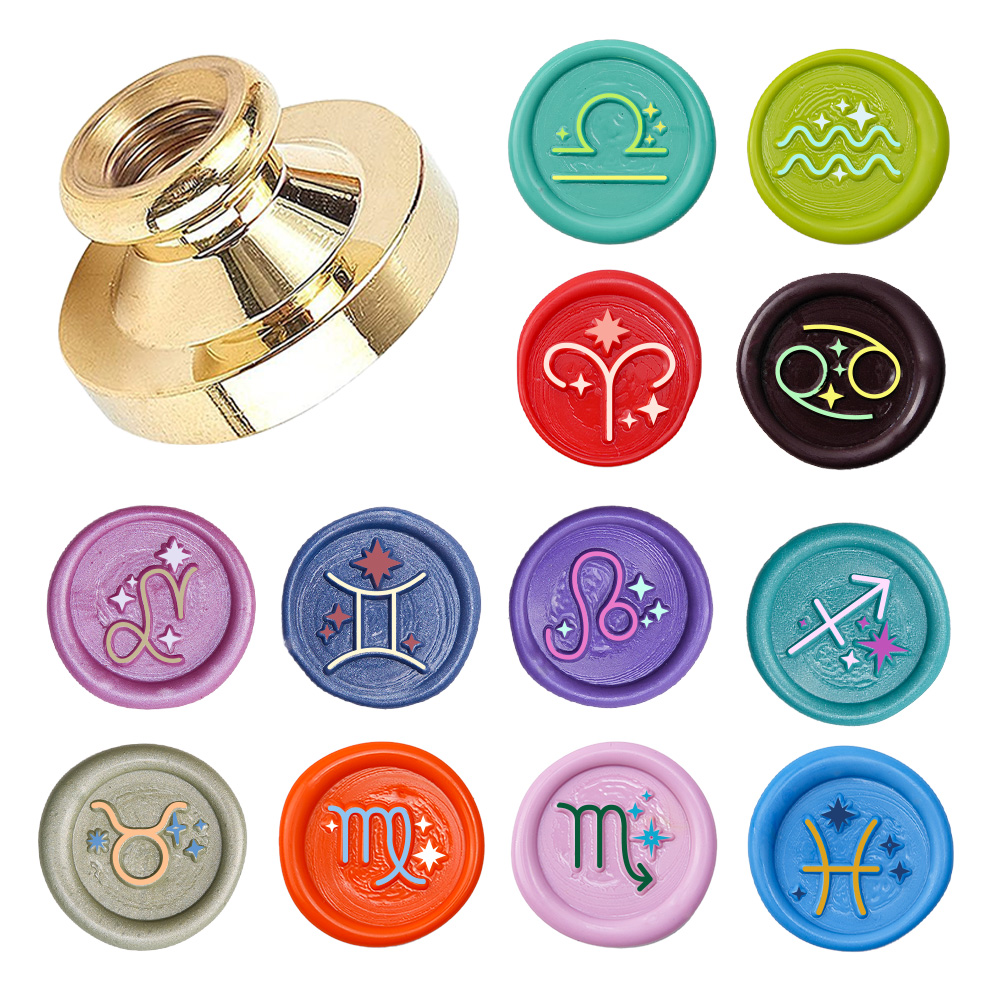 Wax Seal Stamp Kit - 별자리 왁스 씰 스탬프, 선물 및