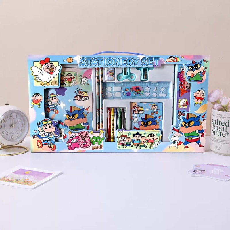 크레용신짱 귀여운 만화 문구 세트, 학생들을 위한 고급 - Ideal Stationery & Office Supply 리뷰 및 가격
