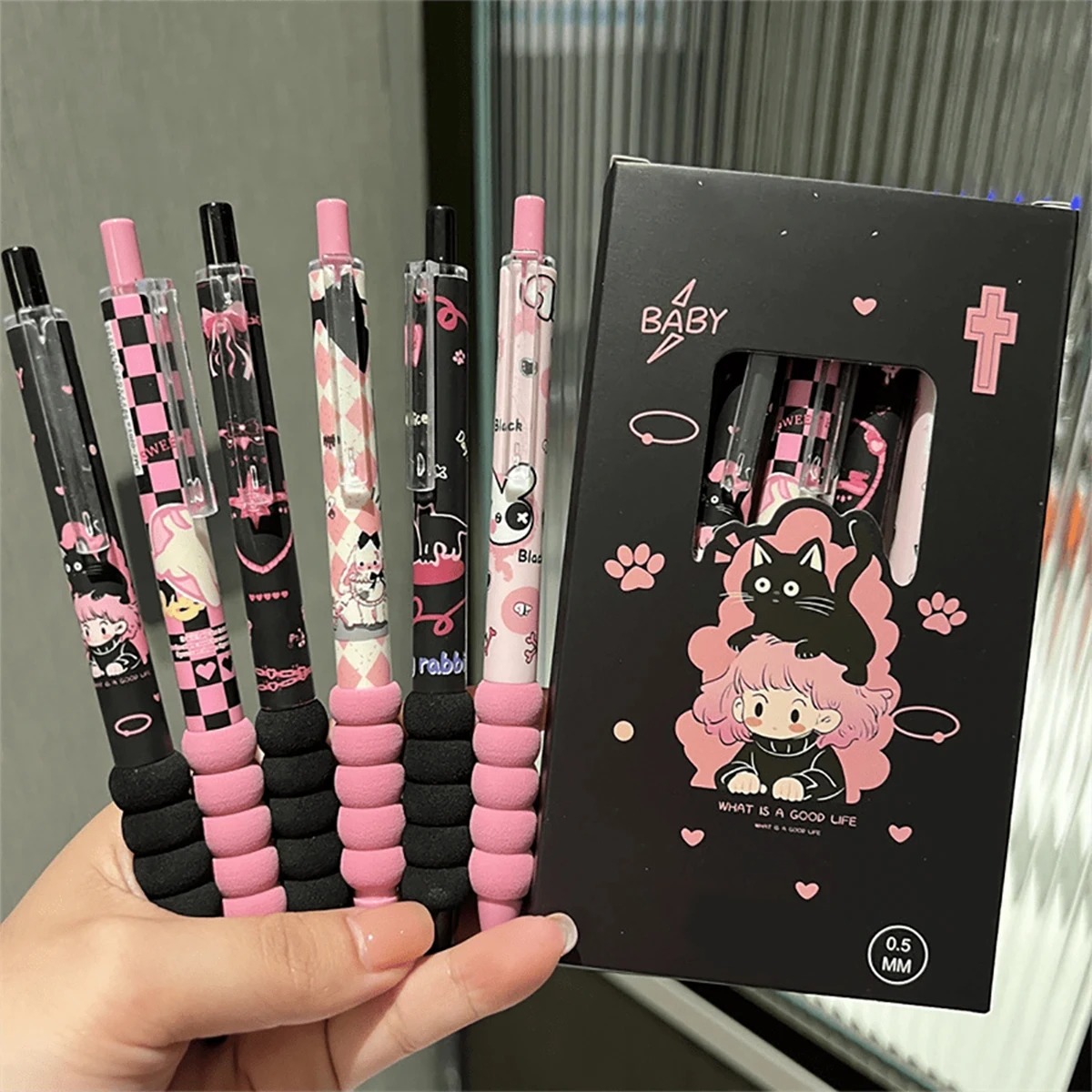 6피스 패셔너블하고 귀여운 중성펜 세트, 빠른 건조 소 - Ideal Stationery & Office Supply 리뷰 및 가격