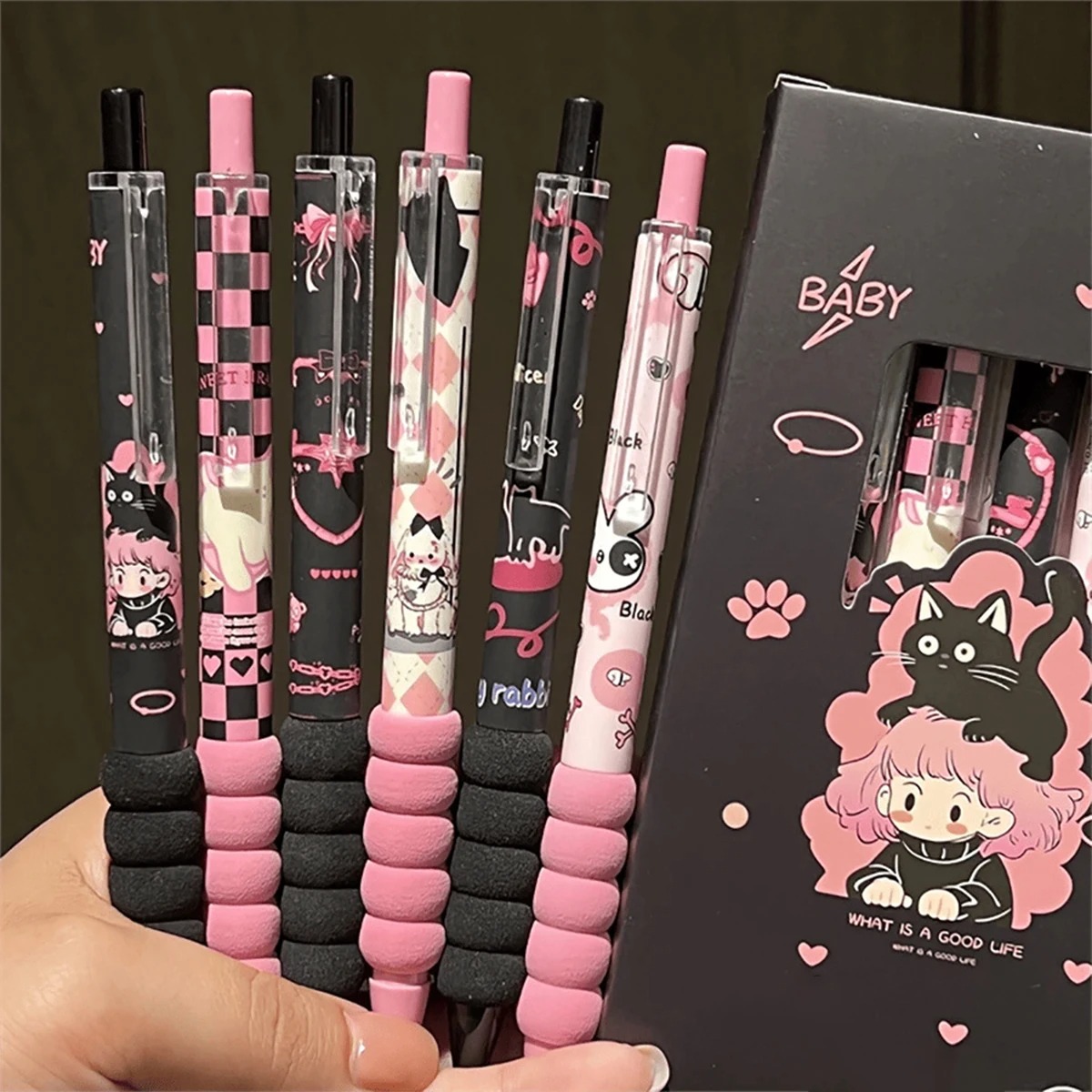 6피스 패셔너블하고 귀여운 중성펜 세트, 빠른 건조 소 - Ideal Stationery & Office Supply 리뷰 및 가격