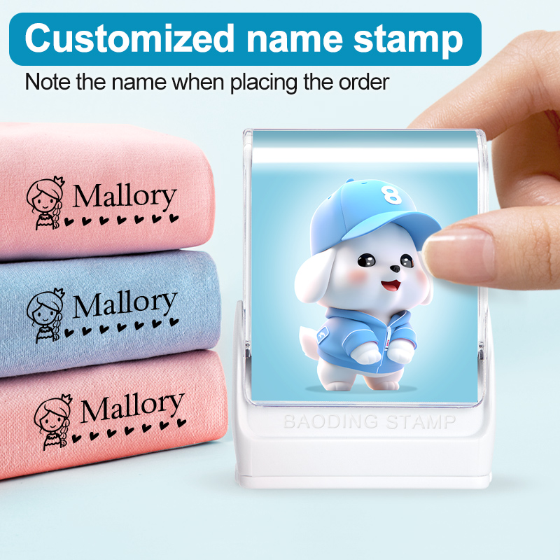 맞춤형 아기 옷 스탬프, 맞춤형 만화 이름 라벨 메이커 - Self Inking Stamp 리뷰 및 가격
