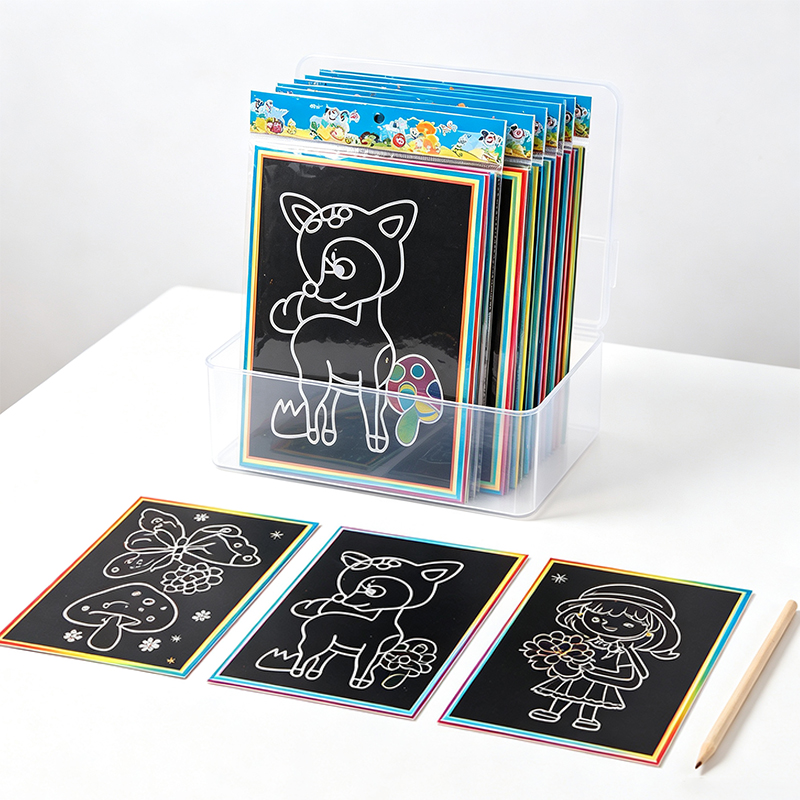 10/15/20 시트 작은 스크래치 아트 종이 무작위  - Ideal Stationery & Office Supply 리뷰 및 가격