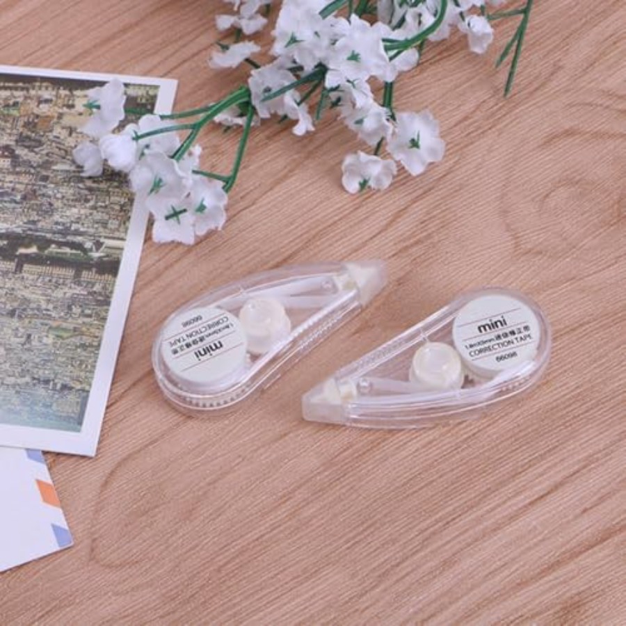 2 Pcs 흰색 귀여운 수정 테이프 미니 롤러 화이트  - Correction Tape Roller 리뷰 및 가격