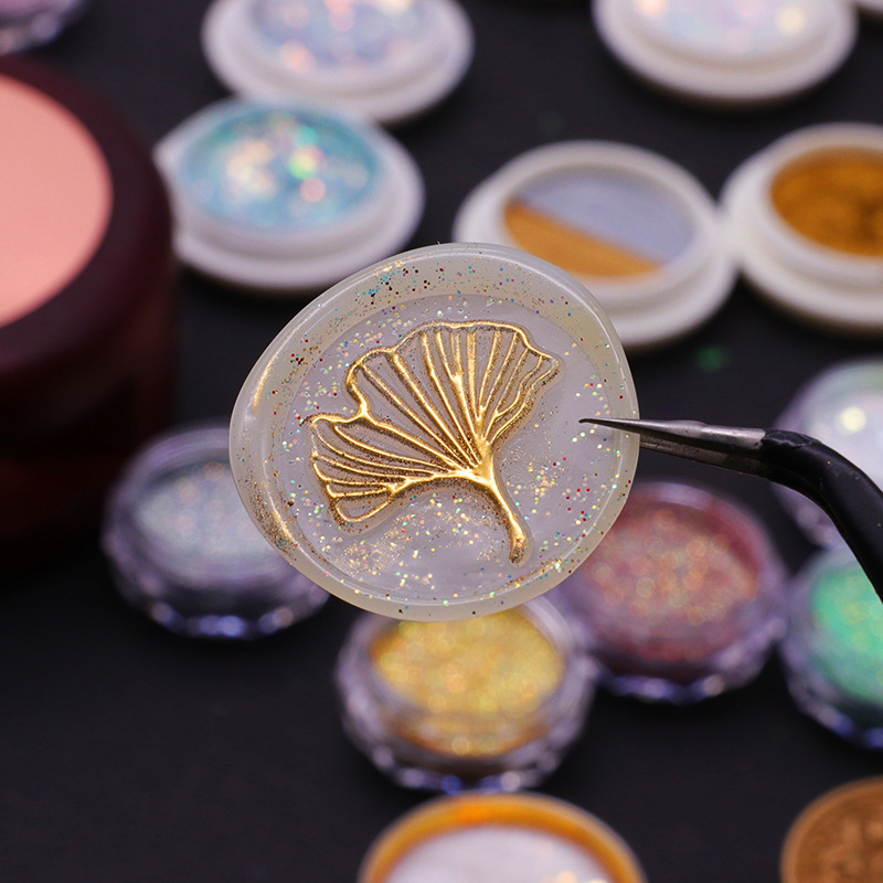 18 색상 골드 왁스 인감 스탬프 파우더 크림 반짝이  - Wax Seal Stamp Kit 리뷰 및 가격