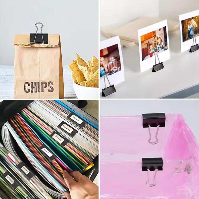 10PCS 25mm 크기 금속 바인더 클립 블랙 다채로 - Office Stationery And Supply 리뷰 및 가격