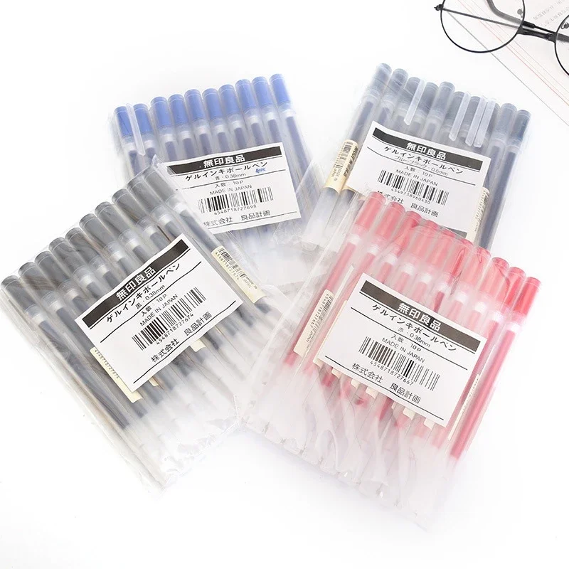 10-30 개/대 0.38/0.5mm 젤 펜 검정/파랑 - Stationery Supply Business 리뷰 및 가격