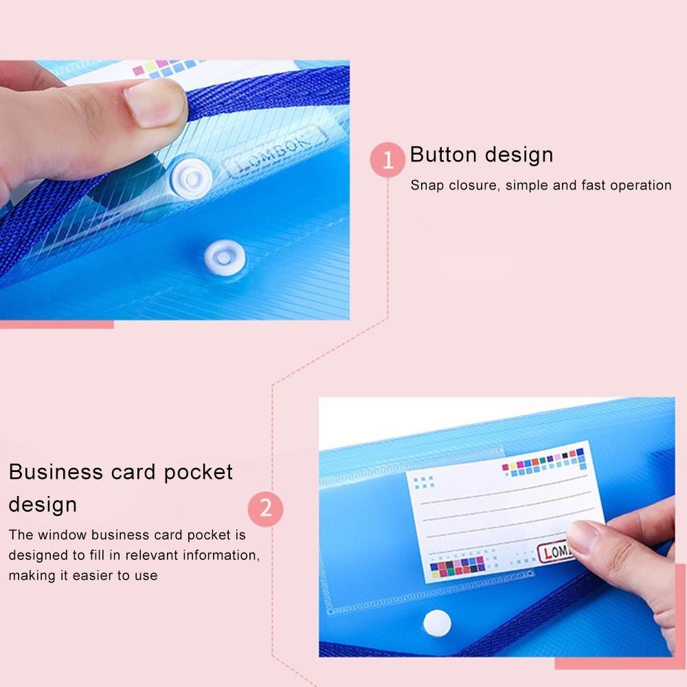 1-10PCS 방수 A4 A5 스냅 버튼 파일 폴더 학 - Office Stationery And Supply 리뷰 및 가격