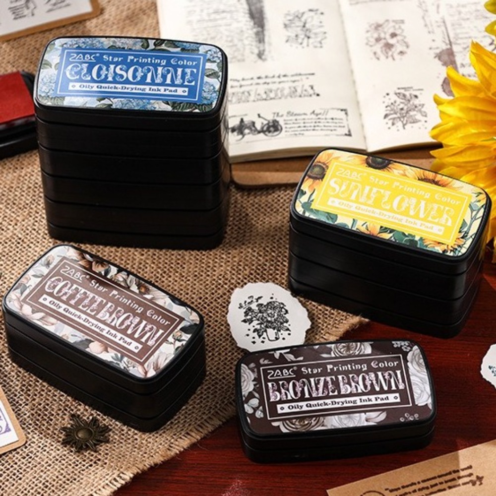 다채로운 여러 가지 빛깔의 잉크 패드 플래너 스탬프 아 - Self Inking Stamp 리뷰 및 가격