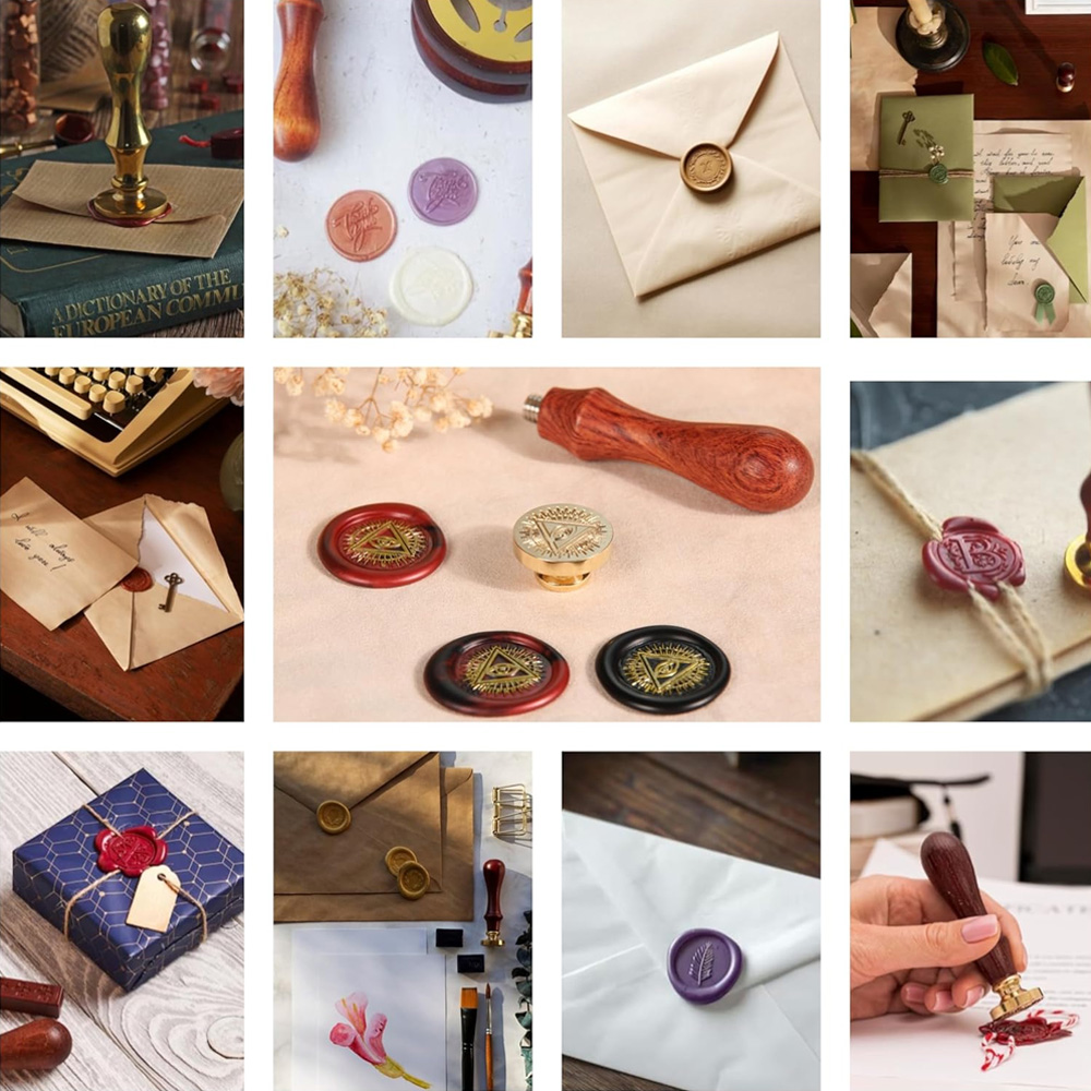 맞춤형 로고가 있는 씰 왁스 스탬프 헤드, 개인 맞춤형 - Wax Seal Stamp Kit 리뷰 및 가격