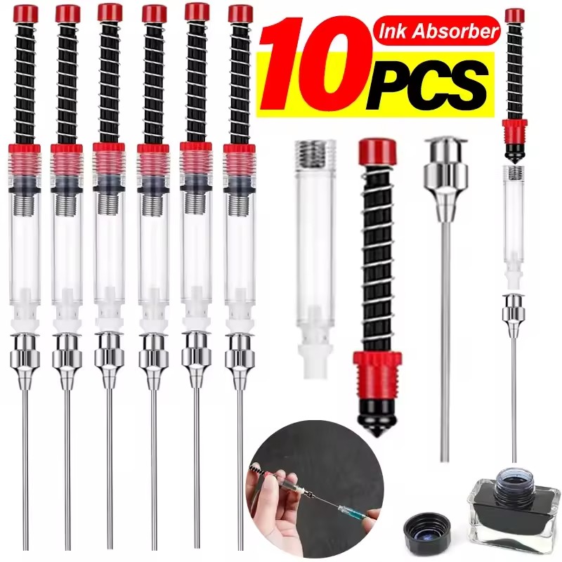 1-10PCS 만년필 잉크 흡수기 변환기용 스프링 필러 - Stationery Supplier 리뷰 및 가격
