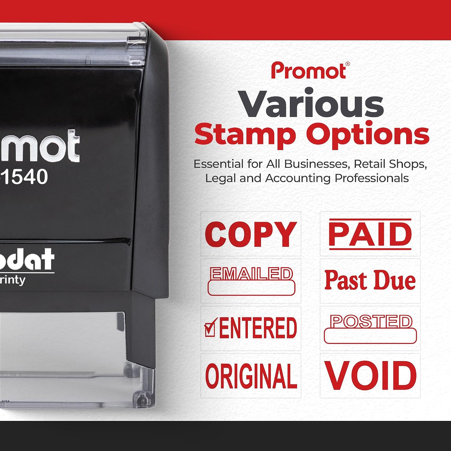자동잉크 스탬프 빨간색 리필 가능 사무용 스탬프 빠른  - Self Inking Stamp 리뷰 및 가격