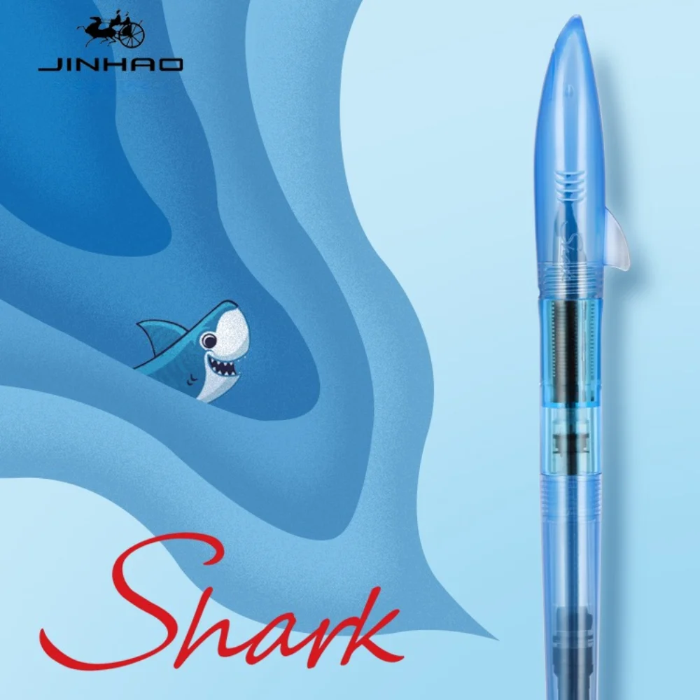 Jinhao 귀여운 상어 만년필, F 펜촉, 하이 퀄리 - Stationery Supply Business 리뷰 및 가격