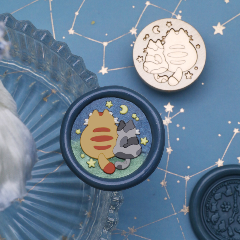 고양이 시리즈 25mm 챕터 왁스 씰 귀여운 행운의 고 - Wax Seal Stamp Kit 리뷰 및 가격