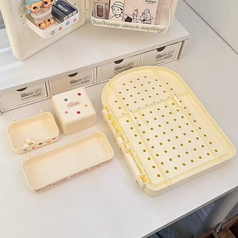 귀여운 접이식 코너 페그보드 책상 정리함, 탈부착 가능 - Ideal Stationery & Office Supply 리뷰 및 가격