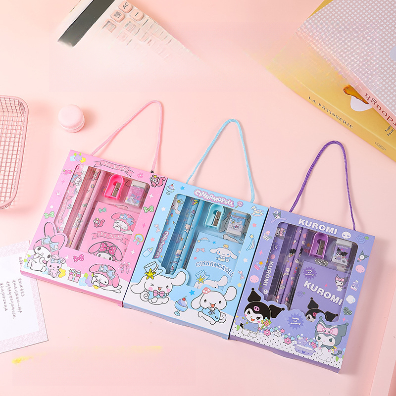 헬로키티 쿠로미 문구 세트, 자, 연필, 지우개 포함; - Ideal Stationery & Office Supply 리뷰 및 가격