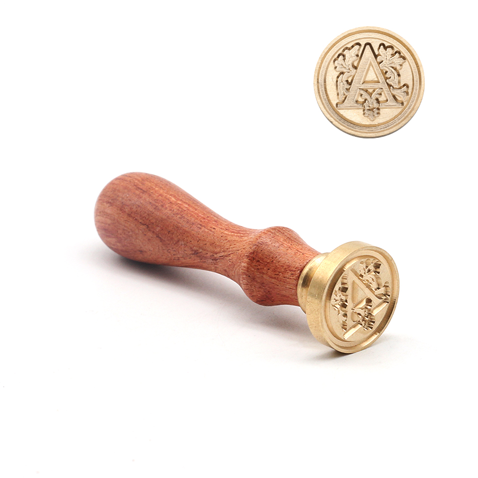 레트로 우드 스탬프 클래식 26자 알파벳 A-Z 이니셜 - Wax Seal Stamp Kit 리뷰 및 가격