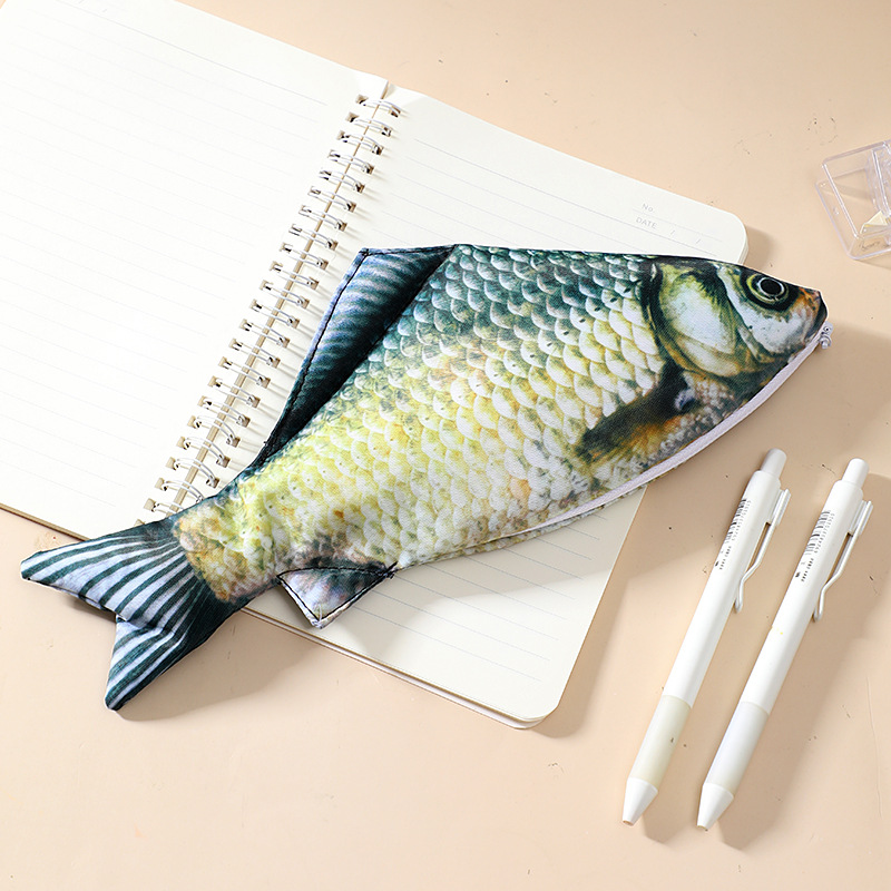 실제같은 솔트피쉬 잉어 모양 필통 귀엽고 독창적인 문구 - Ideal Stationery & Office Supply 리뷰 및 가격